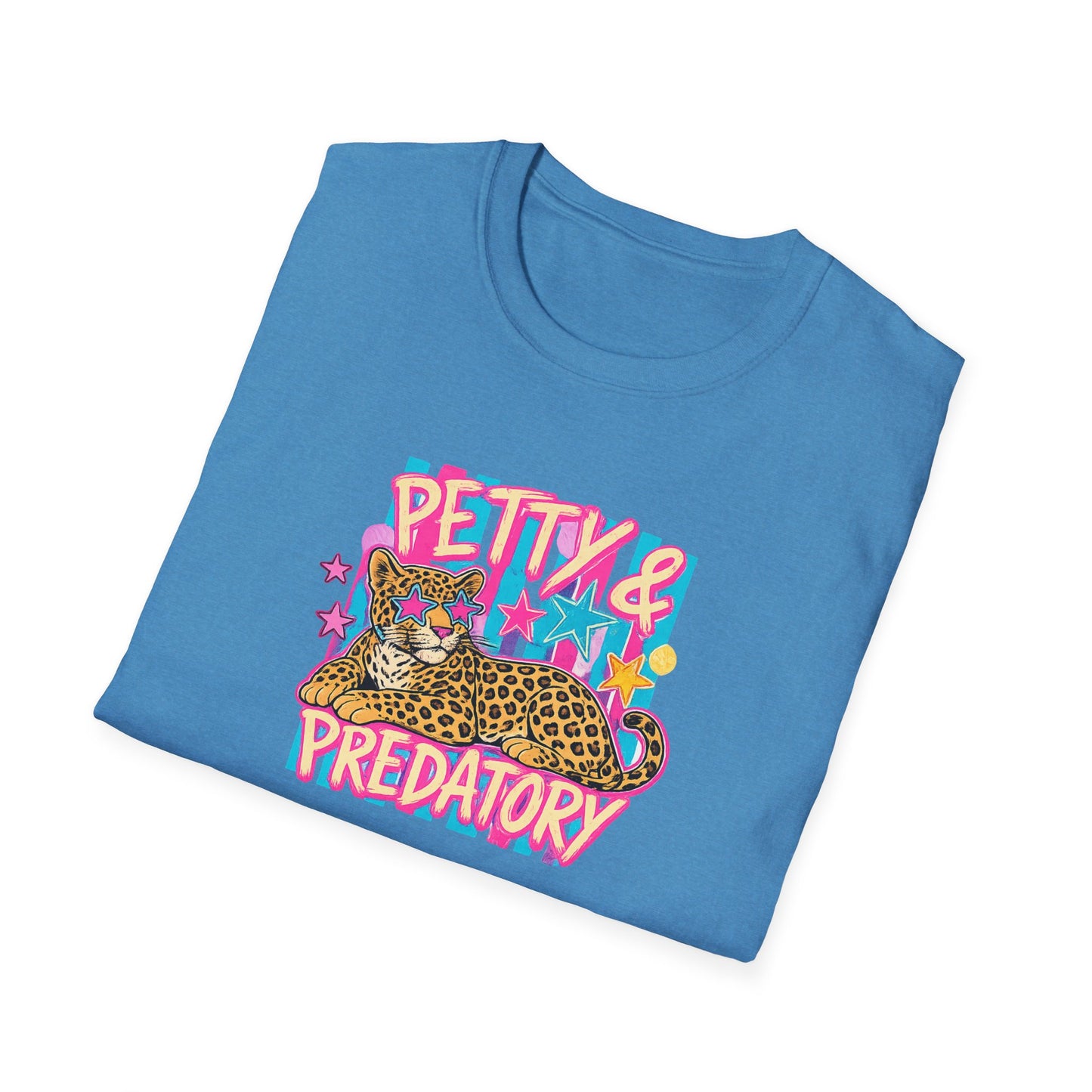 Petty & Predatory Leopard T-Shirt — Cute Retro Graphic Tee for Cat Lovers