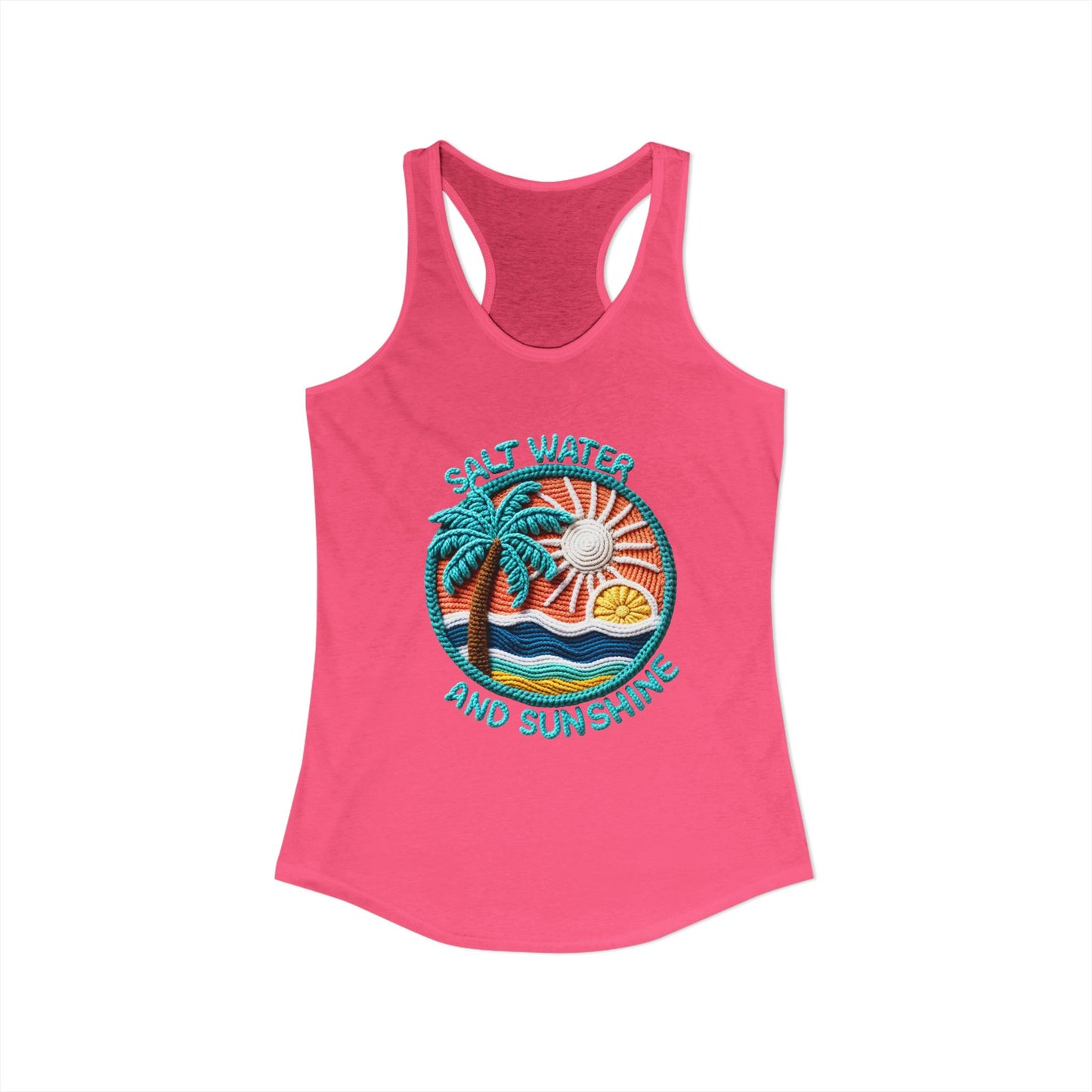 Salt water & sunshine Racerback Tank