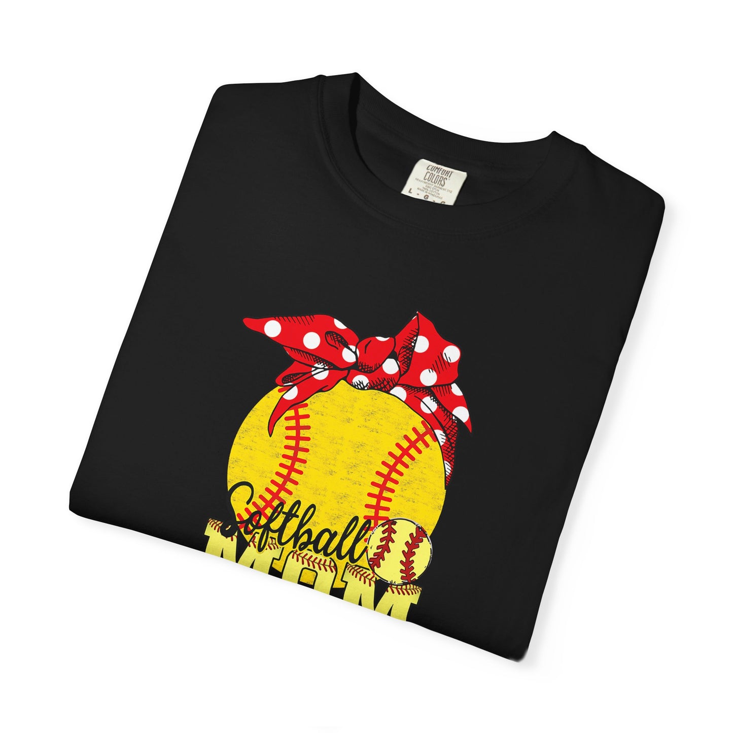 Softball Mom T-Shirt — Vintage Softball Graphic with Bandana Accent
