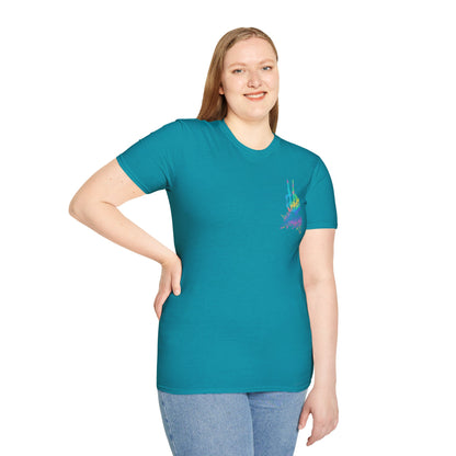 T-Shirt — 'On My Husband's Last Nerve' Rainbow Skeleton Graphic Tee