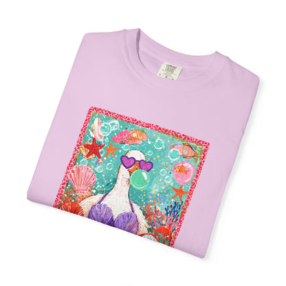 Goose in Bikini Beach T-Shirt — Cute Retro Seaside Graphic Tee