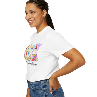 Summer Goose T‑Shirt — "Just a Summer Goose" Cute Beach Cartoon Tee