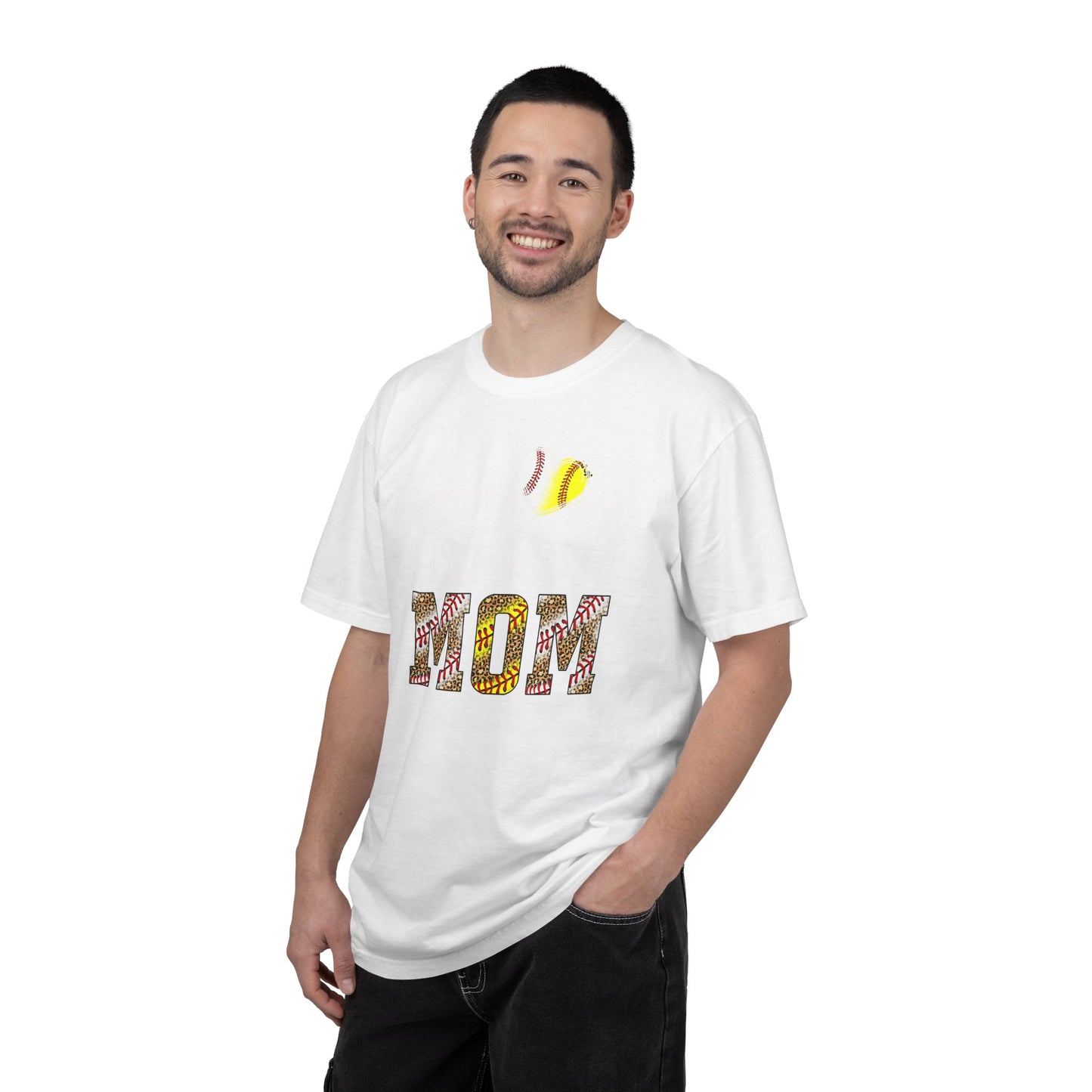 Mom Floral Pattern T-Shirt — Colorful Floral "MOM" Graphic Tee