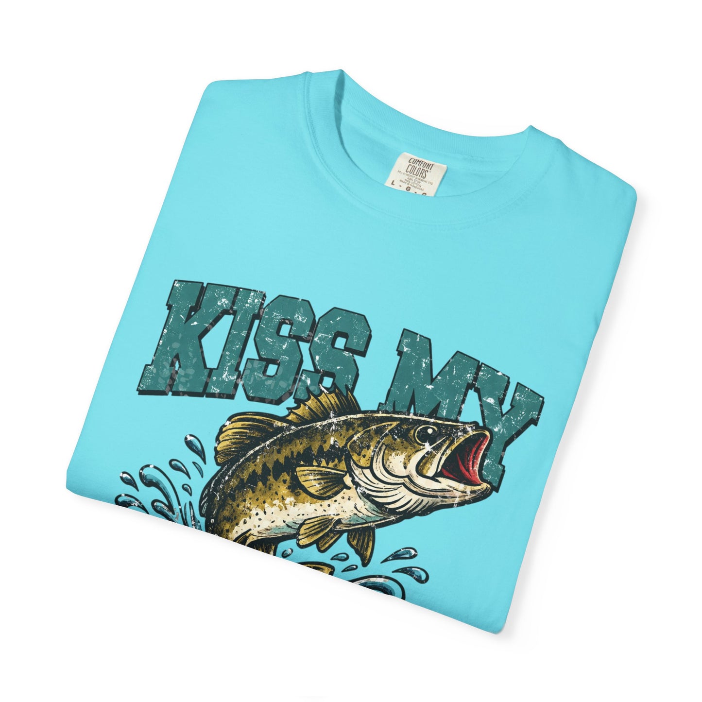 Kiss My Bass Fishing T-Shirt — Humorous Bass Angler Tee