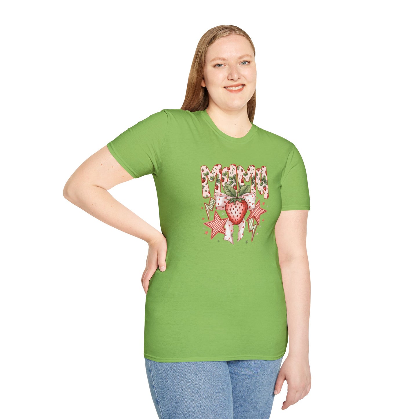 Strawberry Vibes T-Shirt — Retro Stars & Heart Graphic