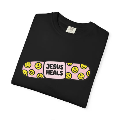 Jesus Heals Bandage T-Shirt — Christian Faith Graphic Tee