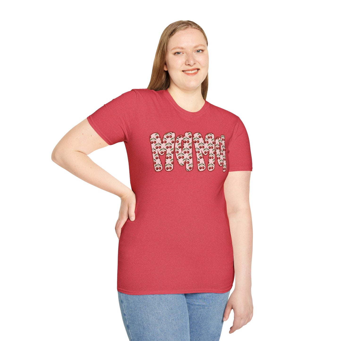 Mama Floral Band T-Shirt — Cute Mom Shirt with Pink Flower Pattern