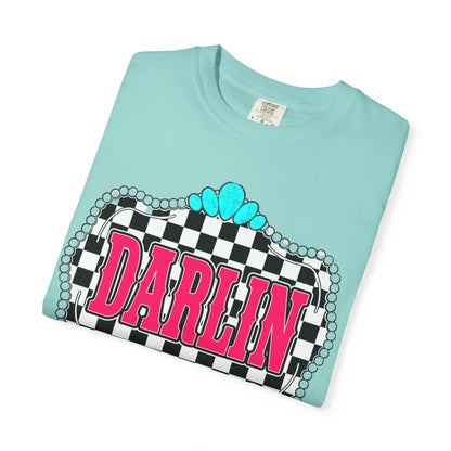 Darlin' Checkerboard Graphic T-Shirt