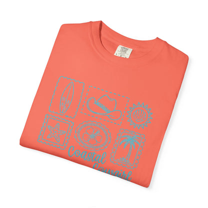 Coastal Cowgirl T-Shirt — Beachy Surf & Western Stamp Graphic Tee