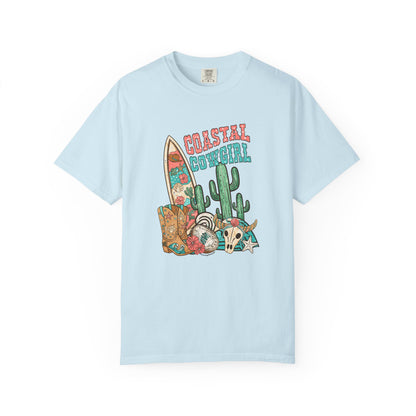 Coastal Cowgirl T-Shirt — Vintage Surf & Cactus Beach Graphic