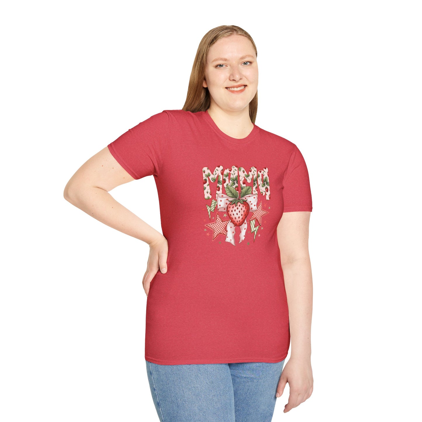 Strawberry Vibes T-Shirt — Retro Stars & Heart Graphic