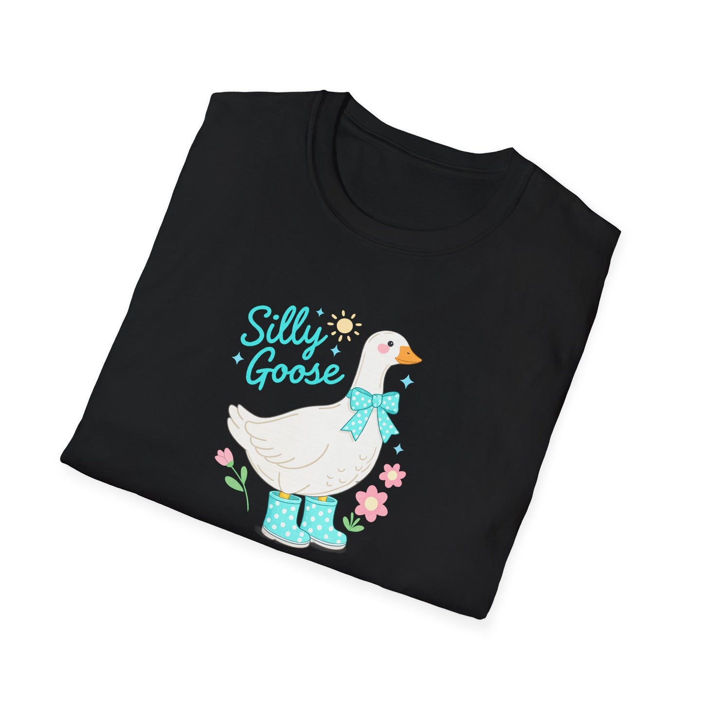 Silly Goose T-Shirt — Cute Duck Illustration Tee for Kids & Animal Lovers