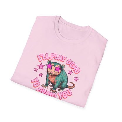 Introvert Sloth T-Shirt — "I’ll Play Dead to Avoid You" Cute Anti-Social Graphic Tee