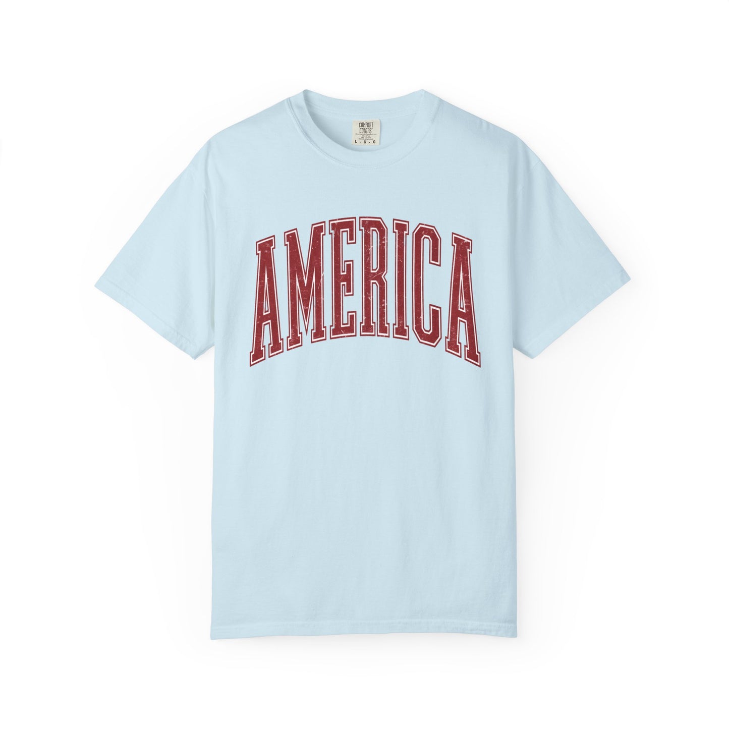America Graphic T‑Shirt — Vintage Collegiate Patriotic Tee