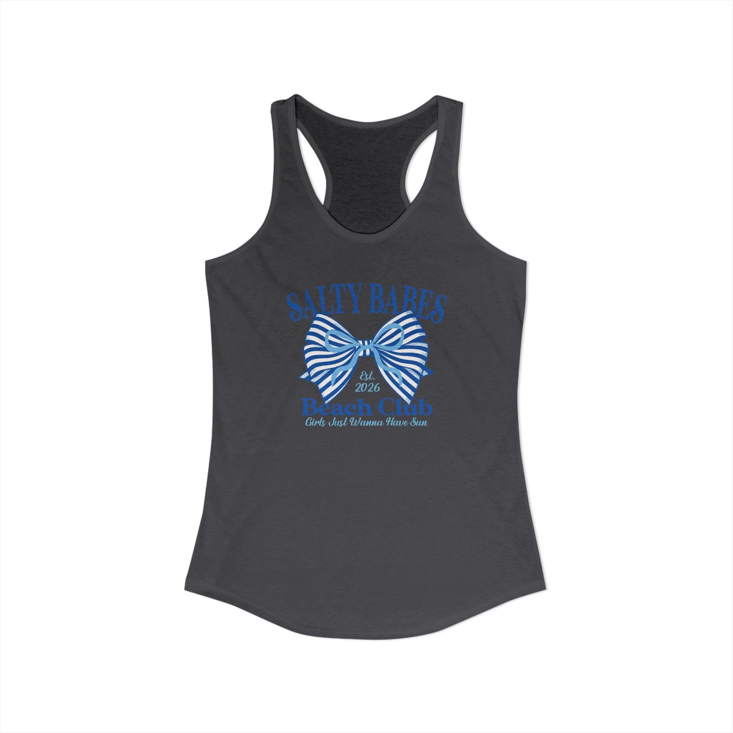 Salty babes blue Racerback Tank