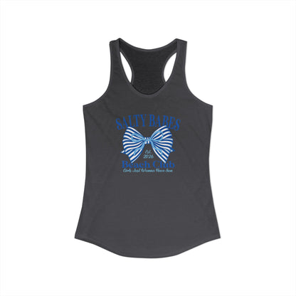 Salty babes blue Racerback Tank