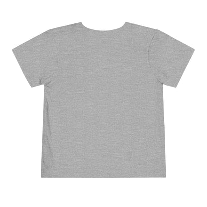 Toddler Tee — "Beach Vibes" Surfboard & Palm Tree Graphic