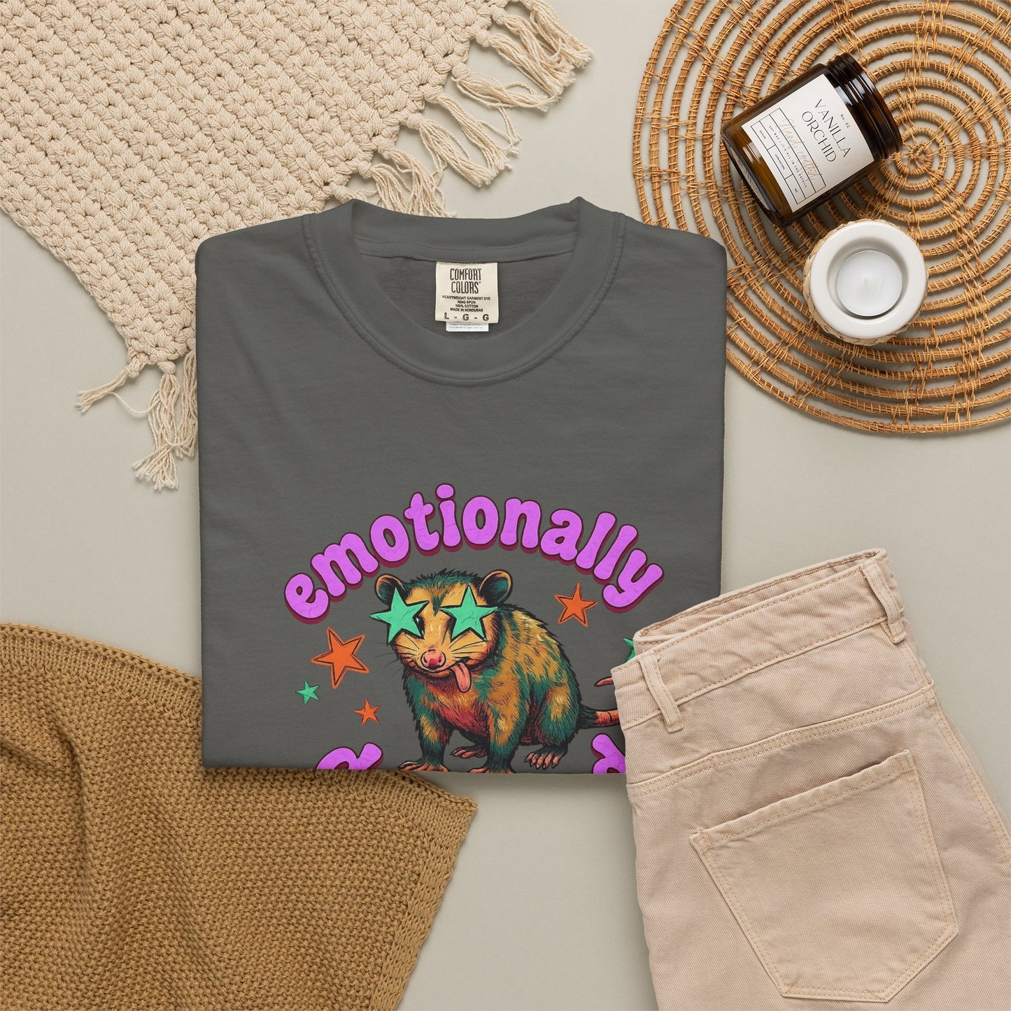 Emotionally Deceased T-Shirt — Vintage Cat Graphic Tee