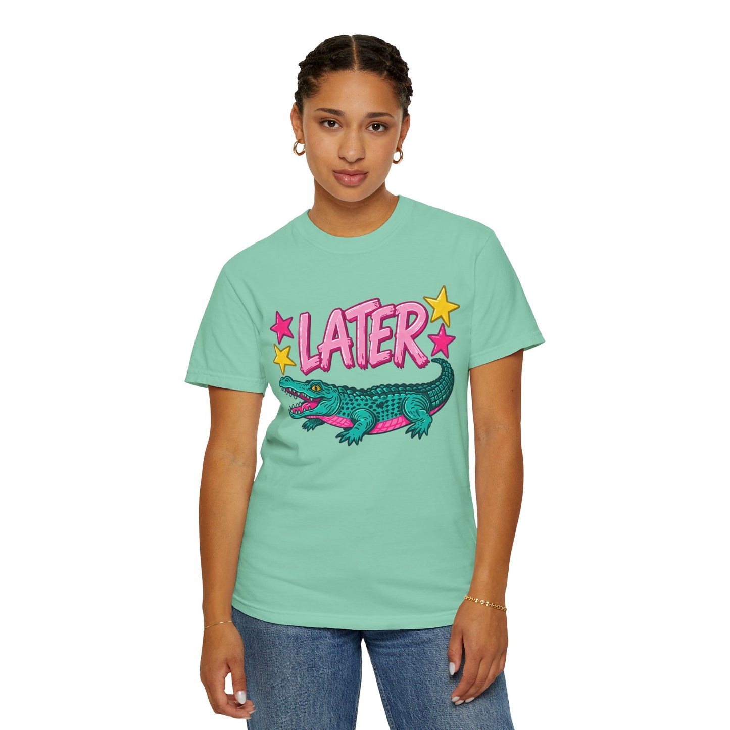Later Gator Graphic T-Shirt — Retro Cartoon Alligator Tee