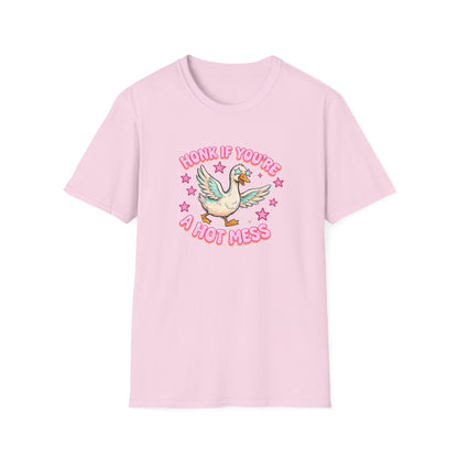 Honk If You’re A Hot Mess T-Shirt — Cute Vintage Dove Graphic Tee