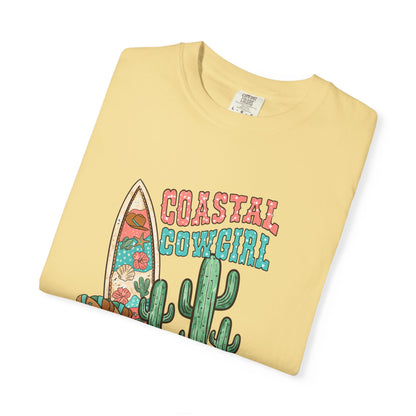 Coastal Cowgirl T-Shirt — Vintage Surf & Cactus Beach Graphic