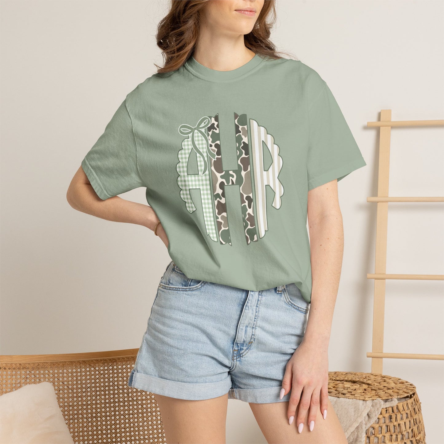 Camo Monogrammed CC Tee