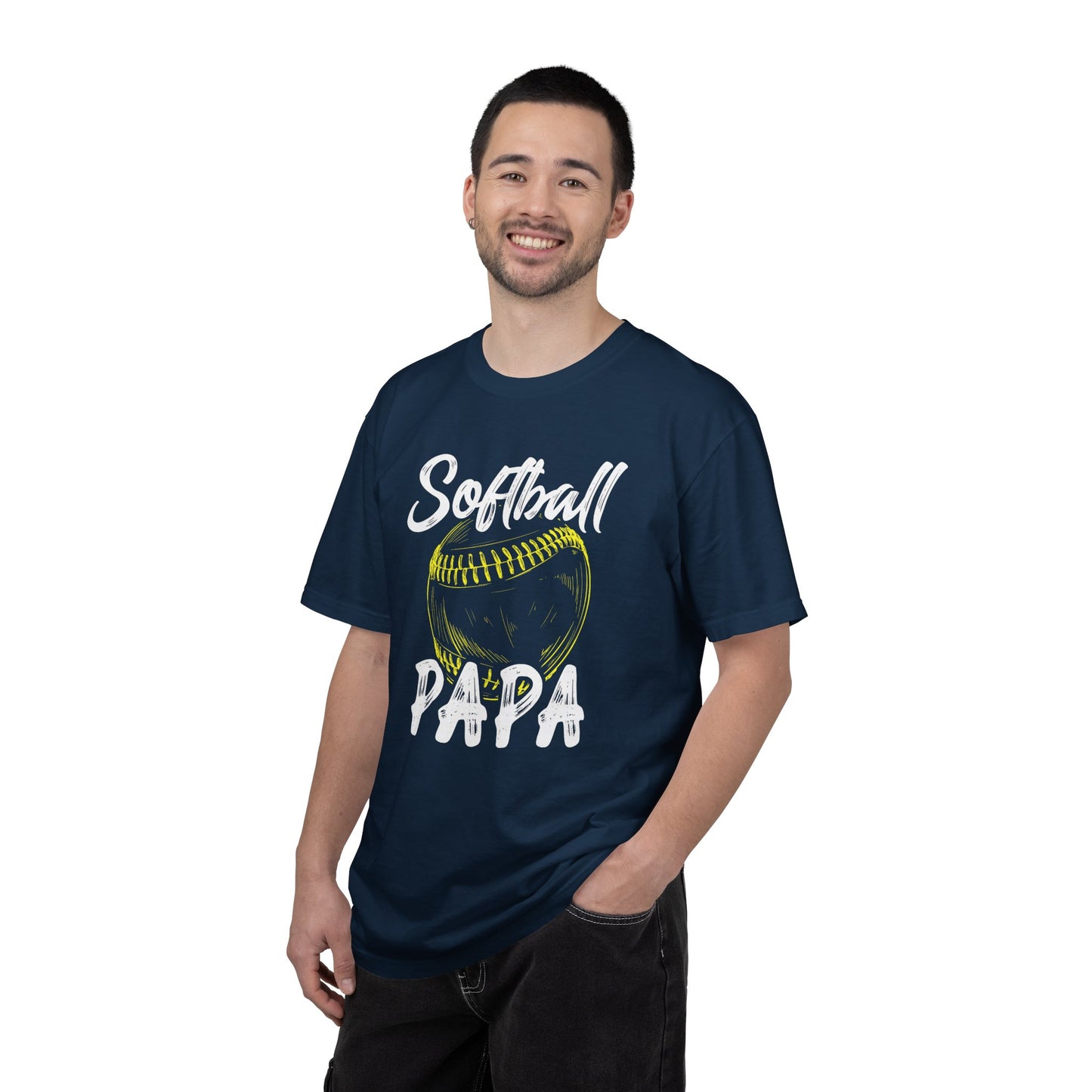 Softball Papa T-Shirt — Daddy Coach Dad Gift