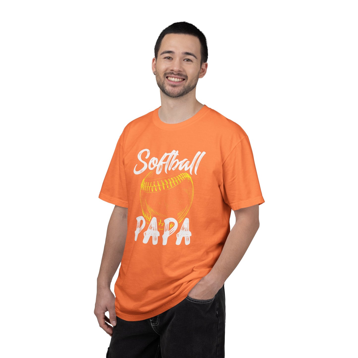 Softball Papa T-Shirt — Daddy Coach Dad Gift