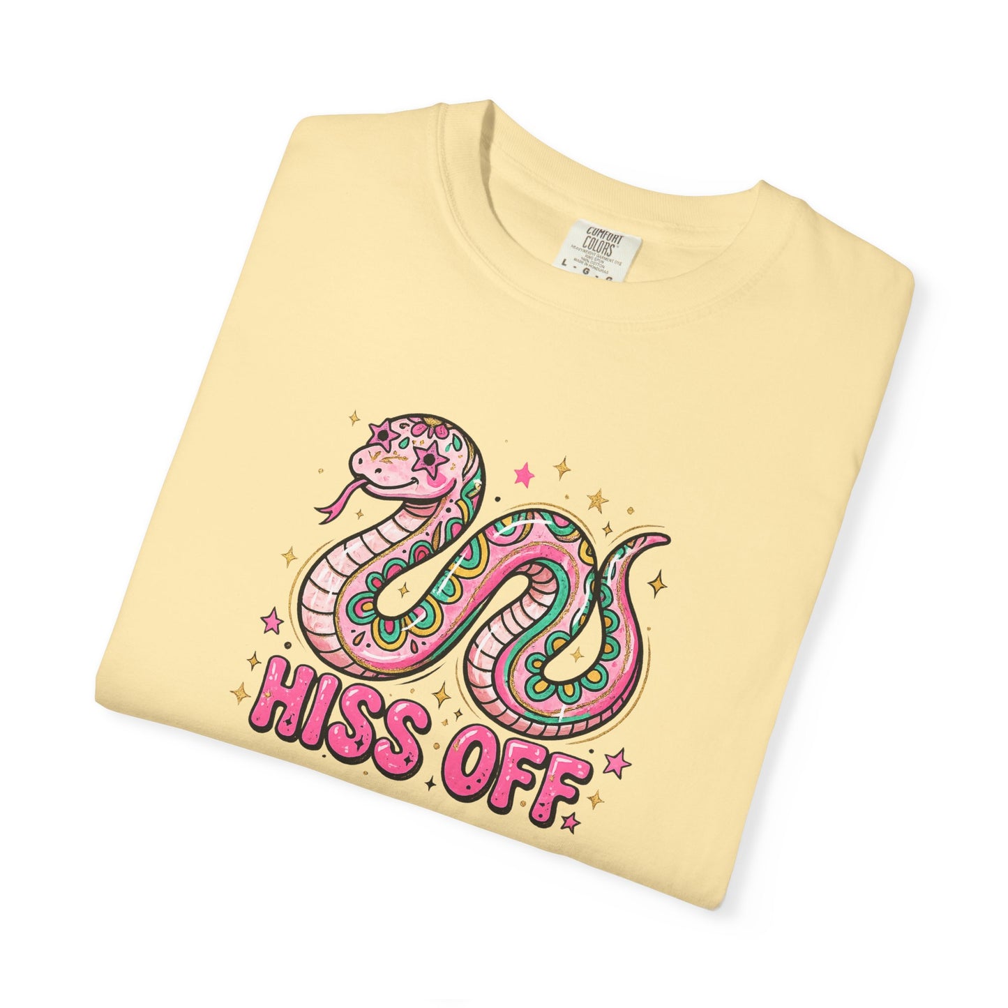Snake "Hiss Off" Graphic T-Shirt — Retro Cute Reptile Tee