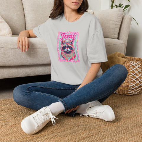Feral Raccoon Gildan softstyle tshirt