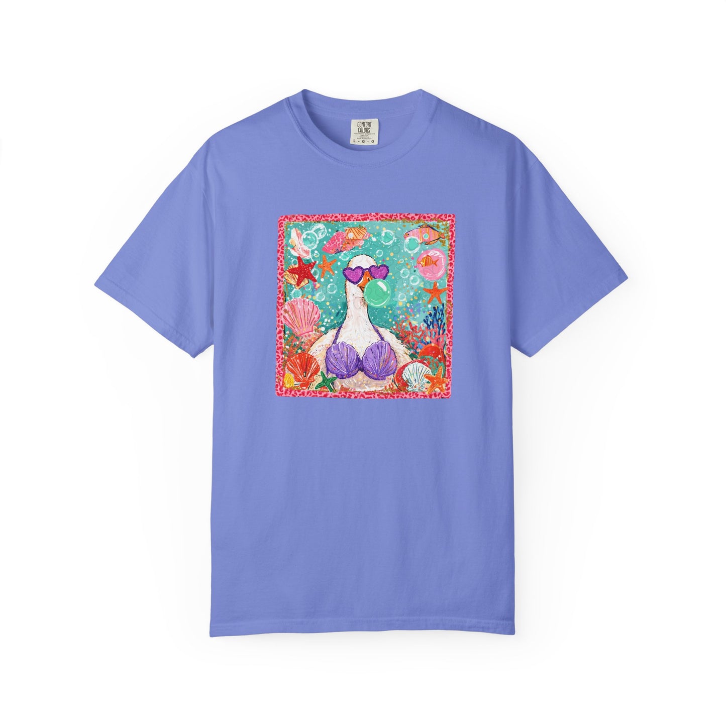 Goose in Bikini Beach T-Shirt — Cute Retro Seaside Graphic Tee