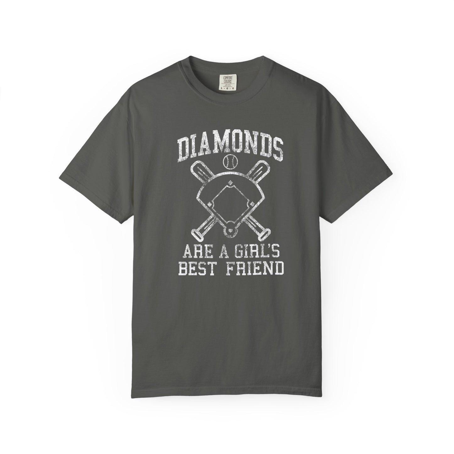 Baseball Diamonds Are A Girl's Best Friend T-Shirt – Women's Soft Vintage Baseball Tee