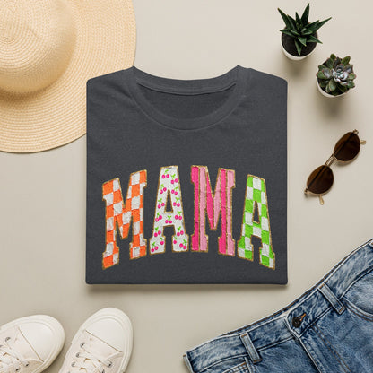 Mama Floral Patchwork T-Shirt