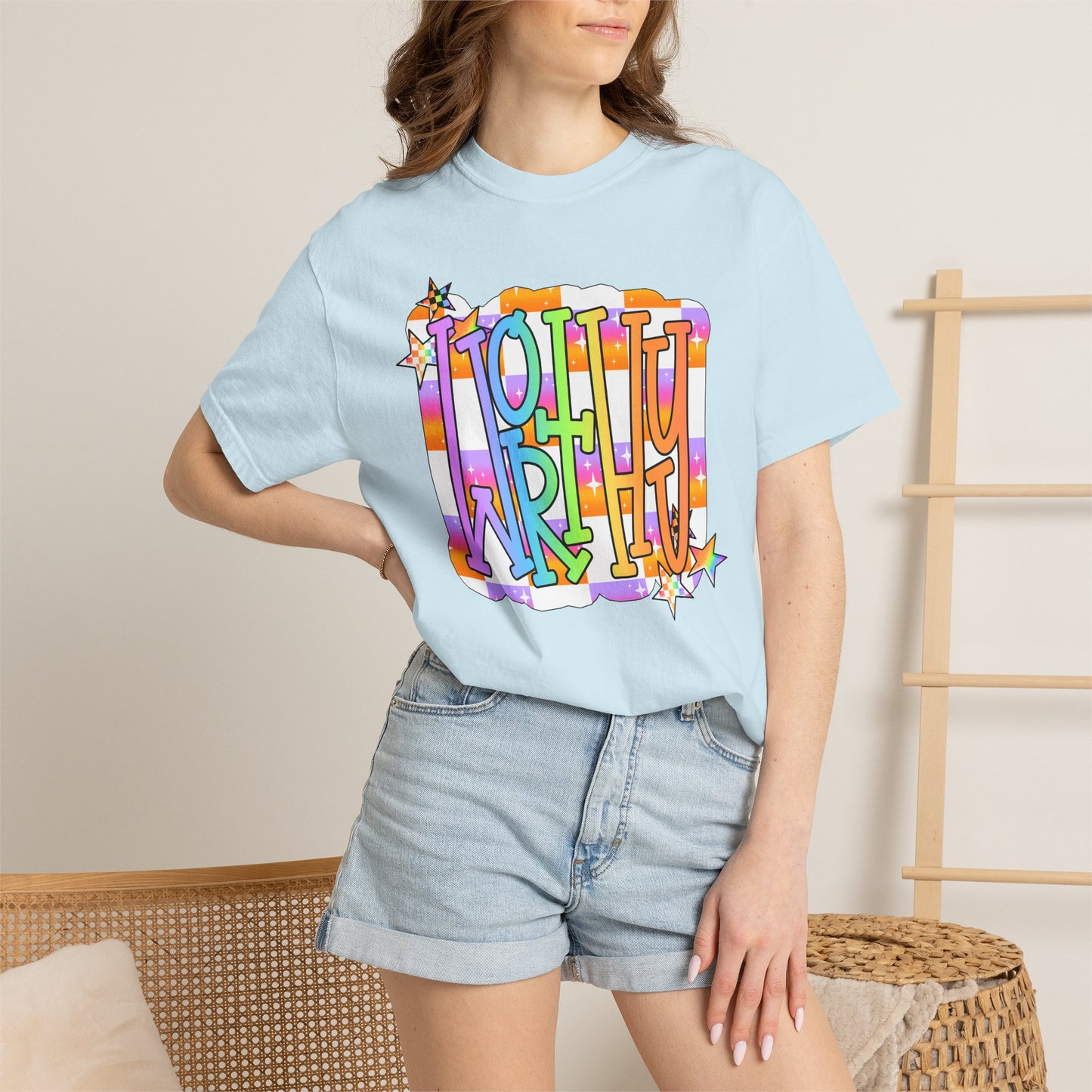 “WORTHY' Graphic T-Shirt — Positive Message Tee