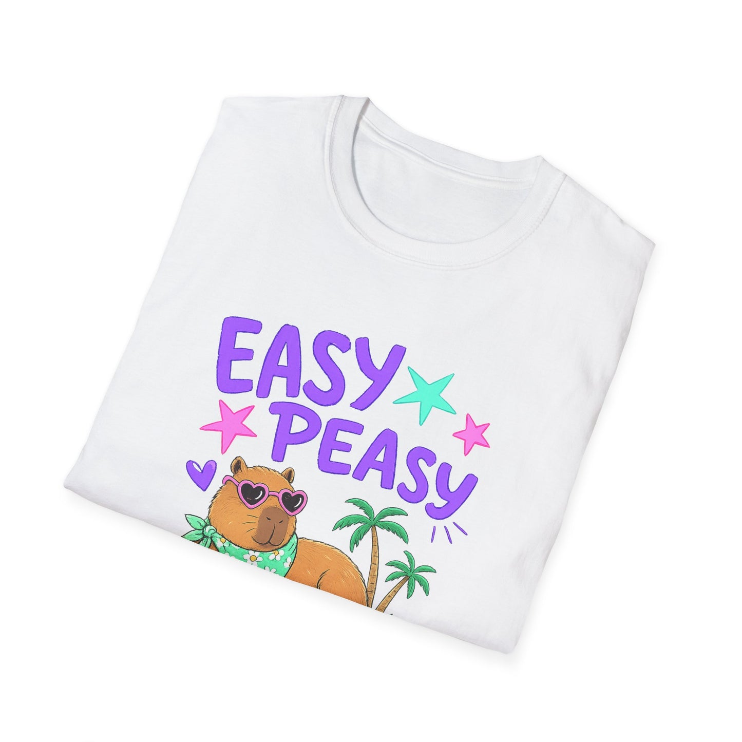 Easy Peasy Dog Tee — Relaxed Hawaiian Corgi T-Shirt