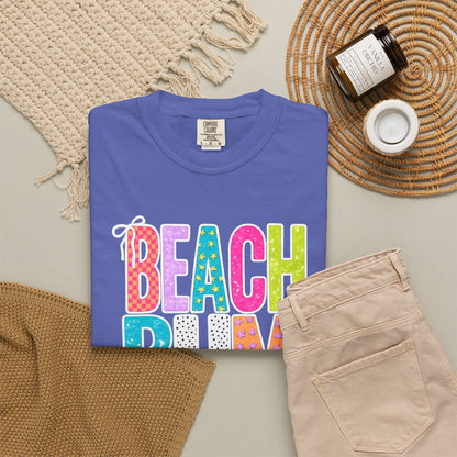 Beach Bum T-Shirt — Colorful Retro Lettering Summer Tee