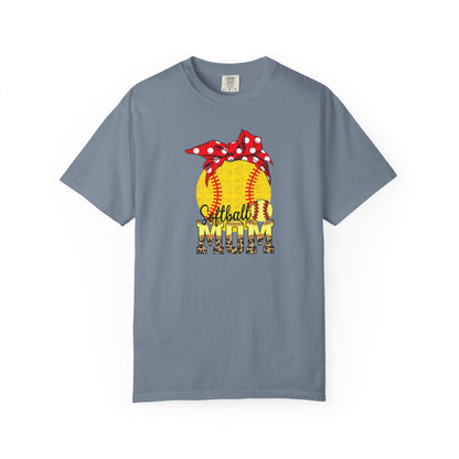 Softball Mom T-Shirt — Vintage Softball Graphic with Bandana Accent