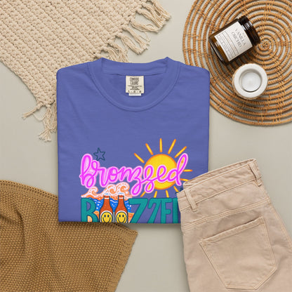 Bronzed & Buzzed T-Shirt – Summer Beach Cocktail Graphic Tee