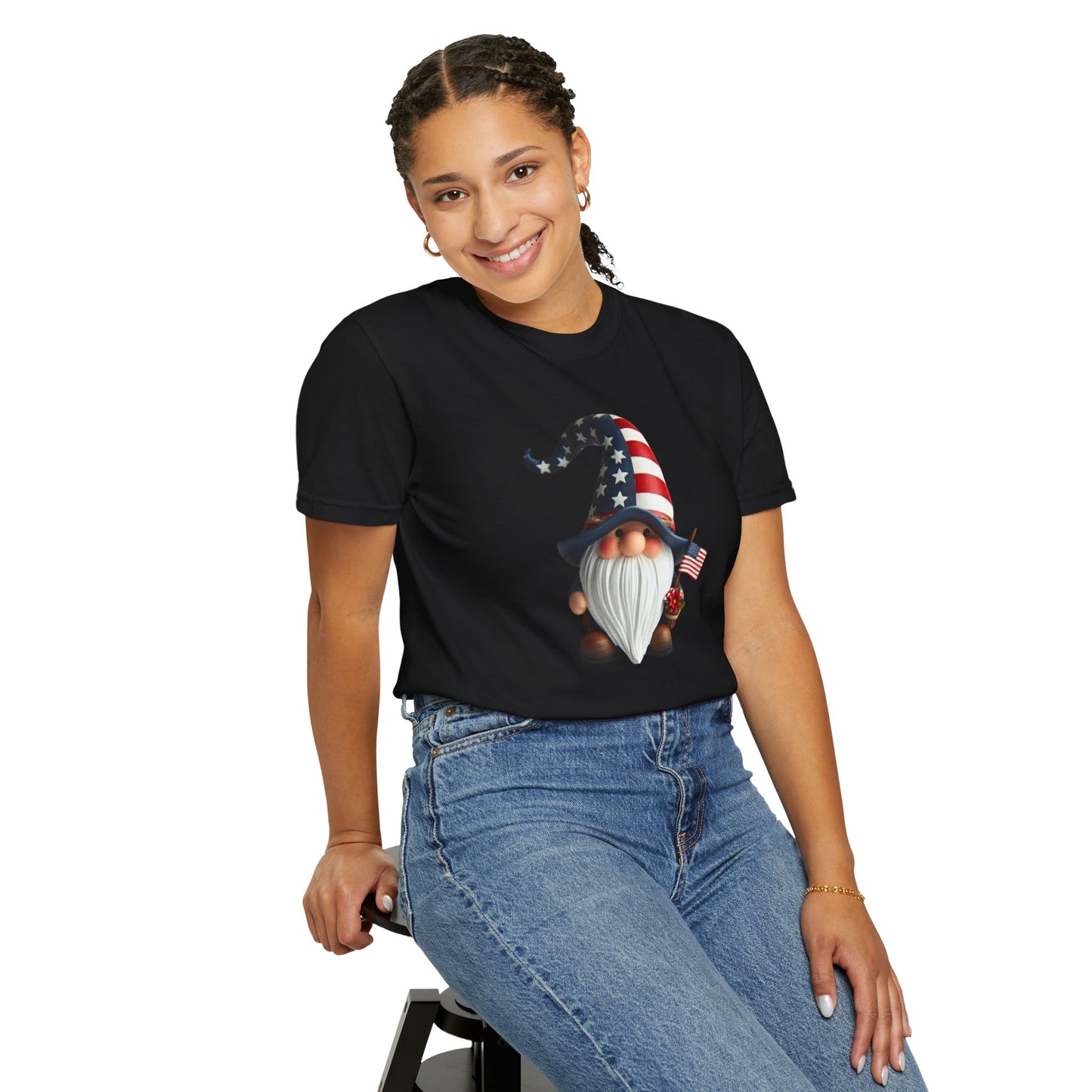 Patriotic Gnome T-Shirt – USA Flag 4th of July Tee