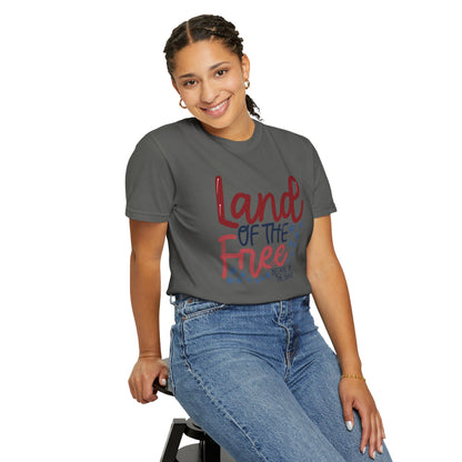 Land of the Free T-Shirt — 'Land of the Free Because of the Brave' Patriotic Tee