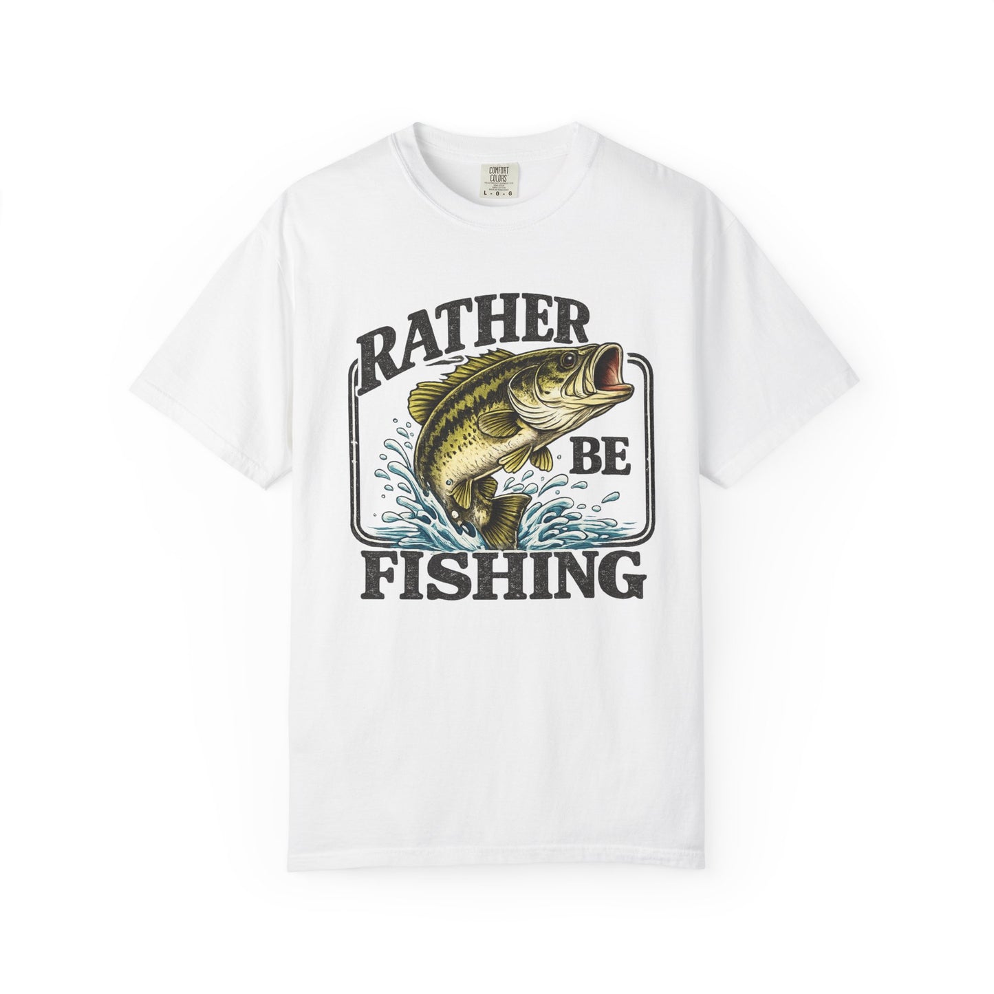 Rather Be Fishing T-Shirt — Bass Graphic Fishing Tee