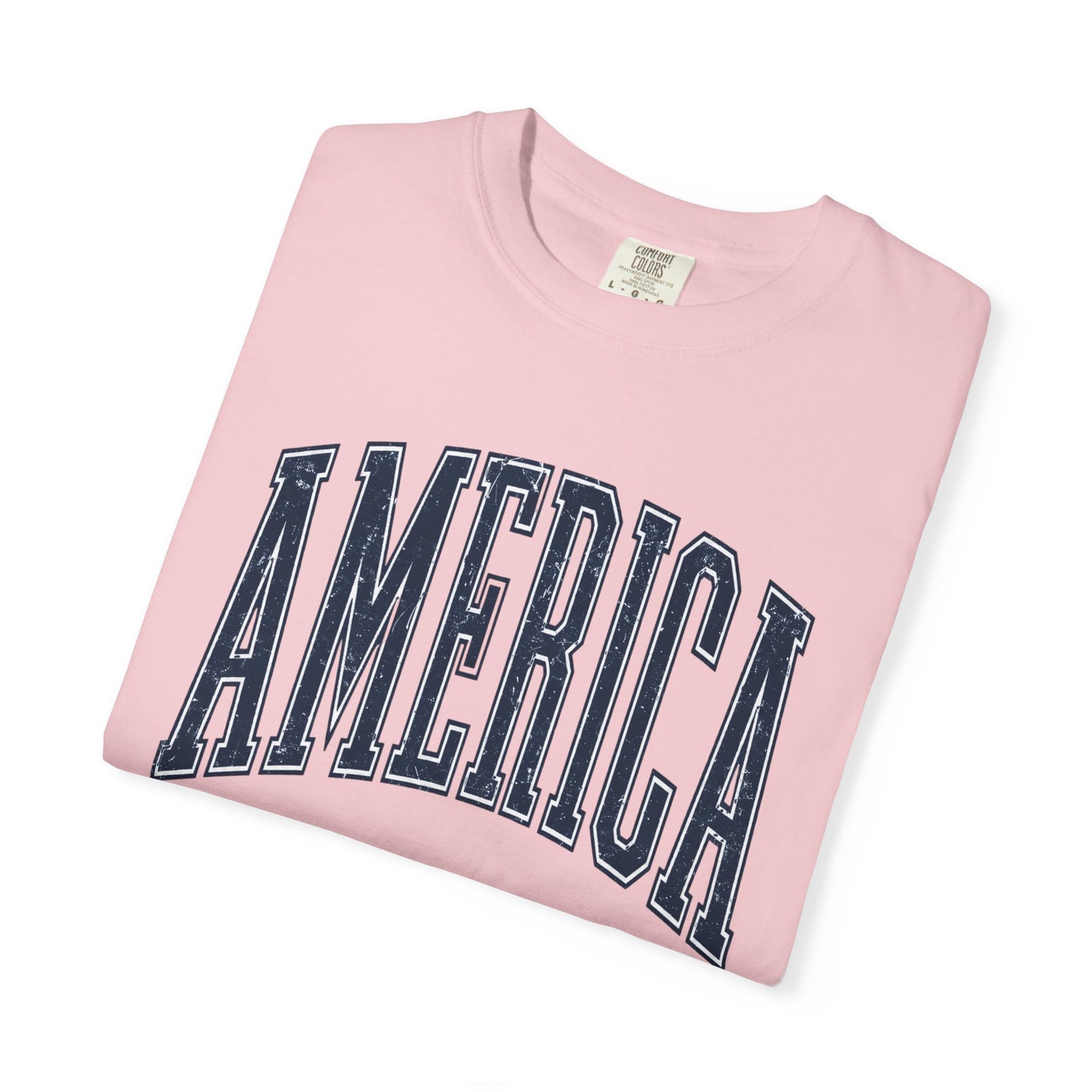 America Graphic T-Shirt — Vintage Collegiate USA Tee