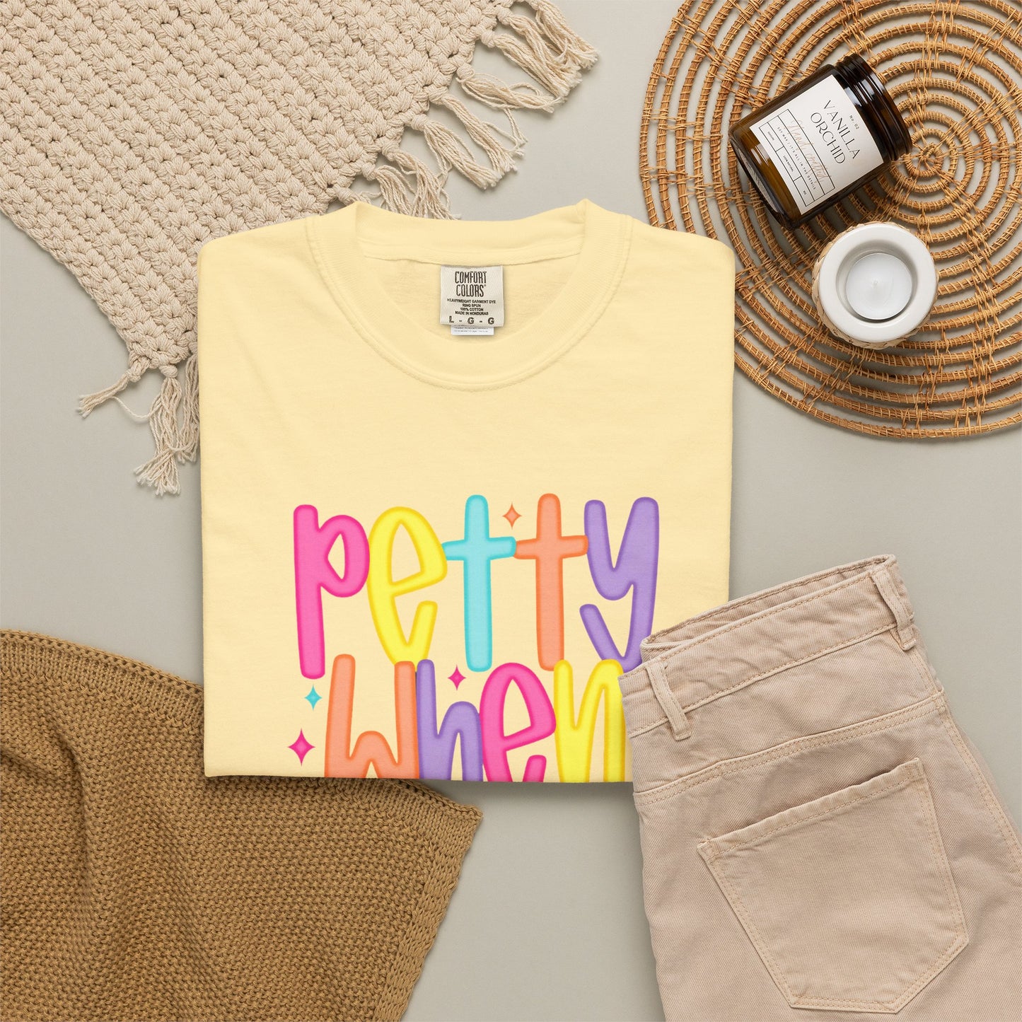 Pretty When Provoked Colorful Graphic T-Shirt