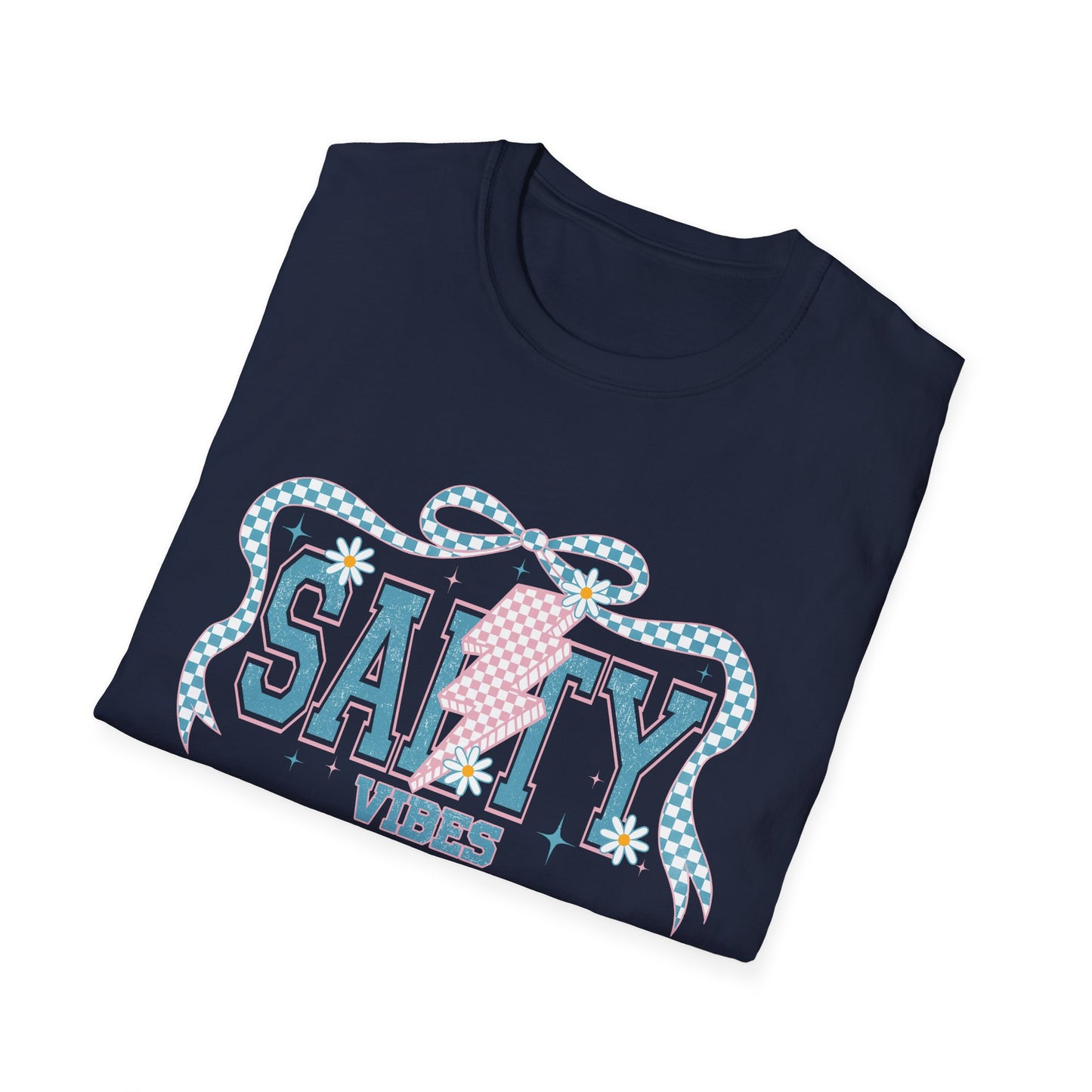 Salty Vibes Beach T-Shirt — Retro Seashell Graphic Tee