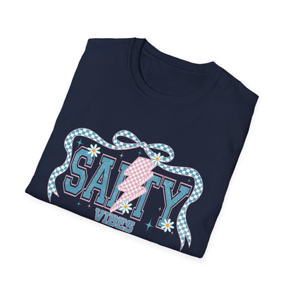 Salty Vibes Beach T-Shirt — Retro Seashell Graphic Tee