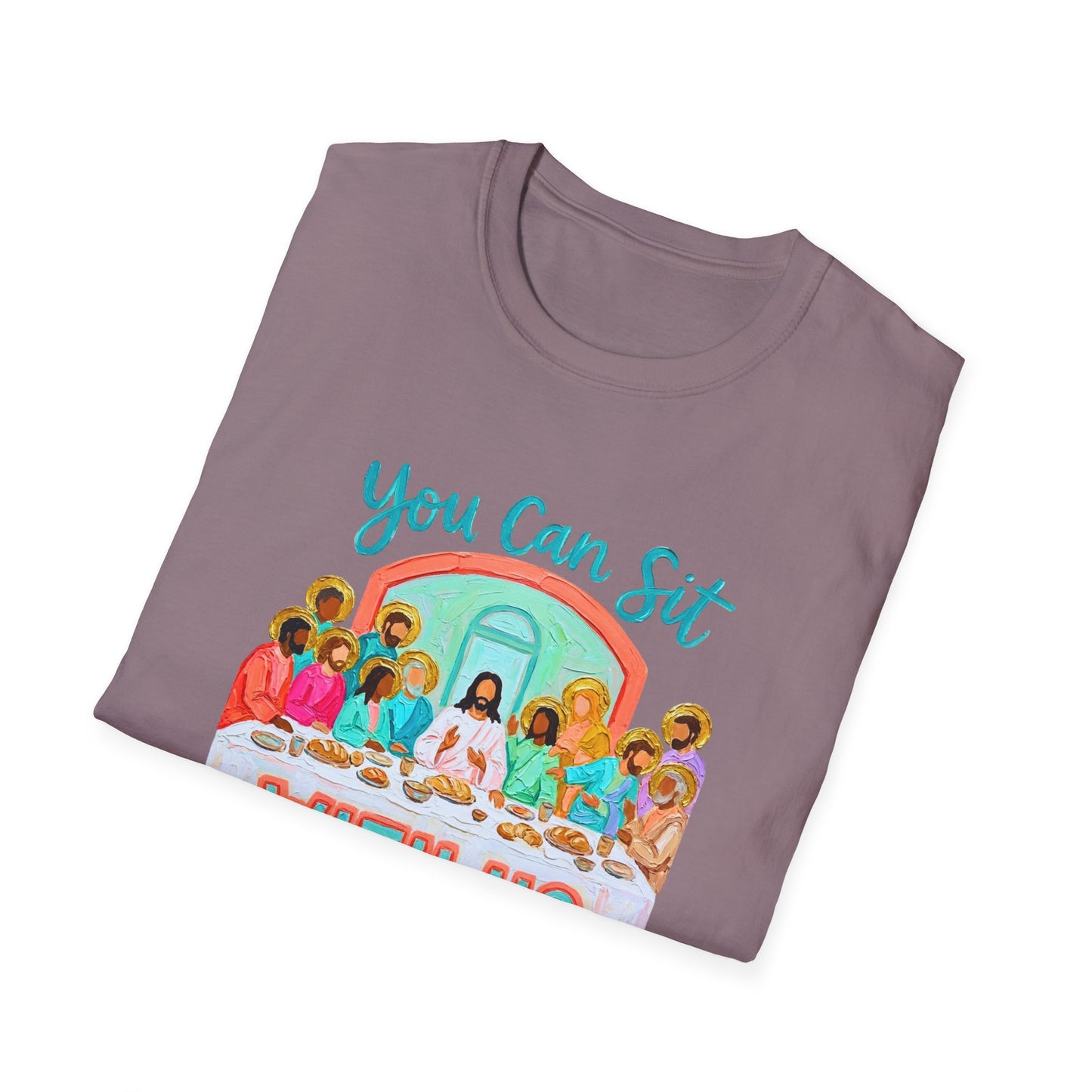 You Can Sit With Us T-Shirt — Inclusive Retro Last Supper Graphic Tee