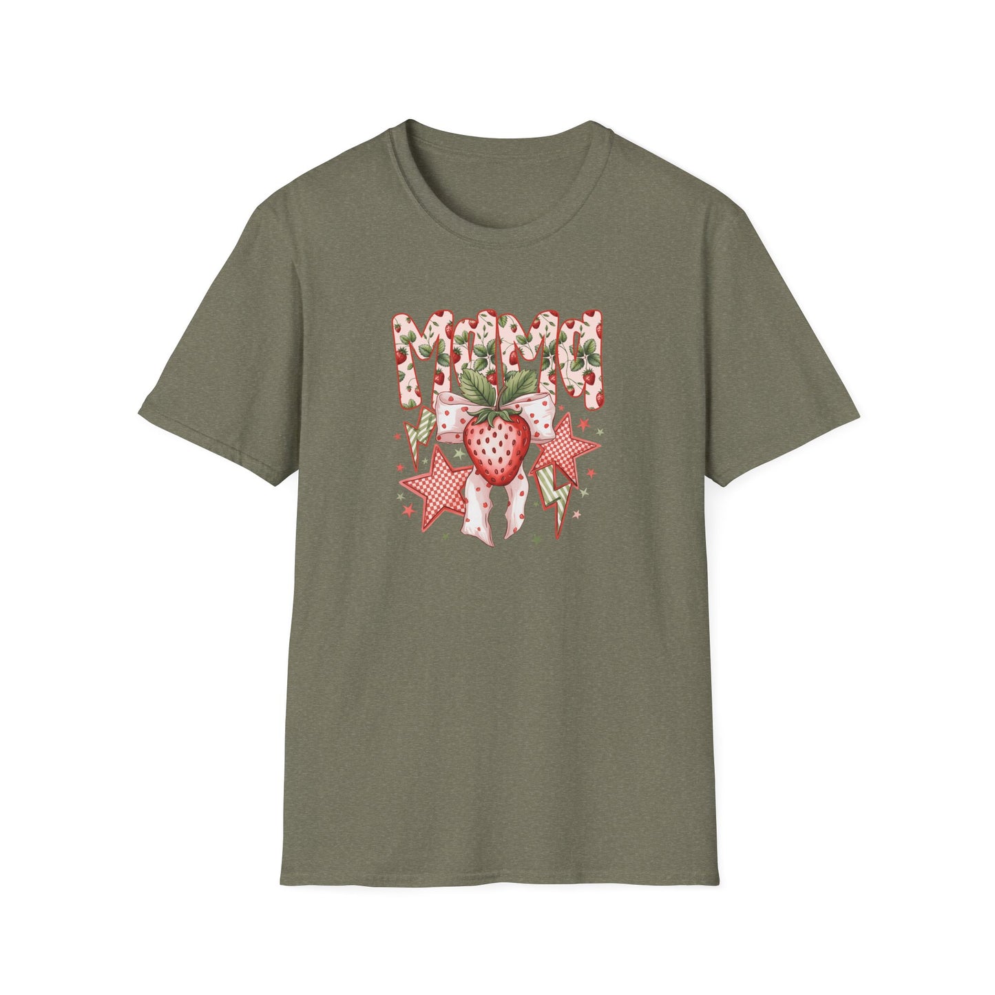 Strawberry Vibes T-Shirt — Retro Stars & Heart Graphic