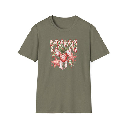 Strawberry Vibes T-Shirt — Retro Stars & Heart Graphic