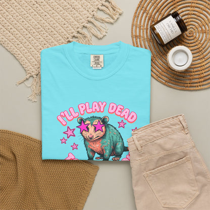 Funny Cat T-Shirt — "I'll Play Dead to Avoid You" Cute Sarcastic Graphic Tee
