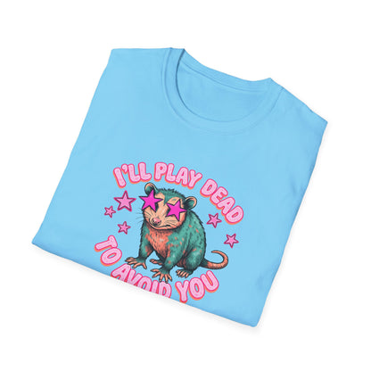 Introvert Sloth T-Shirt — "I’ll Play Dead to Avoid You" Cute Anti-Social Graphic Tee